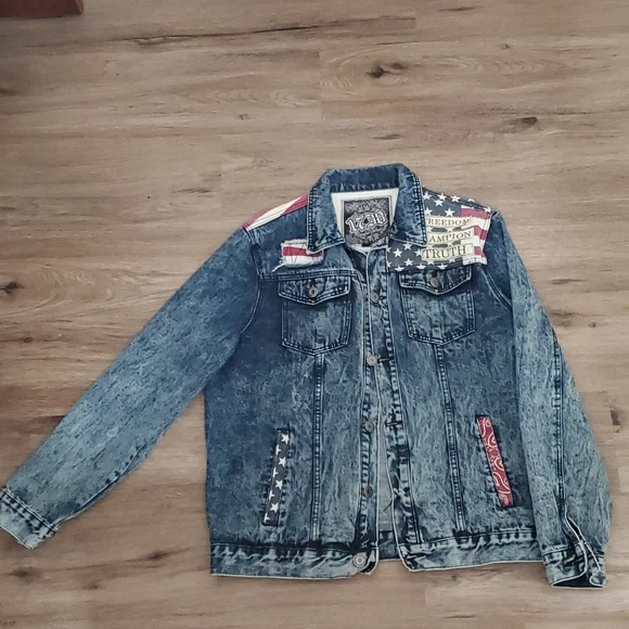 Men's Vintage Denim Jean Jacket - Picture 2 of 14